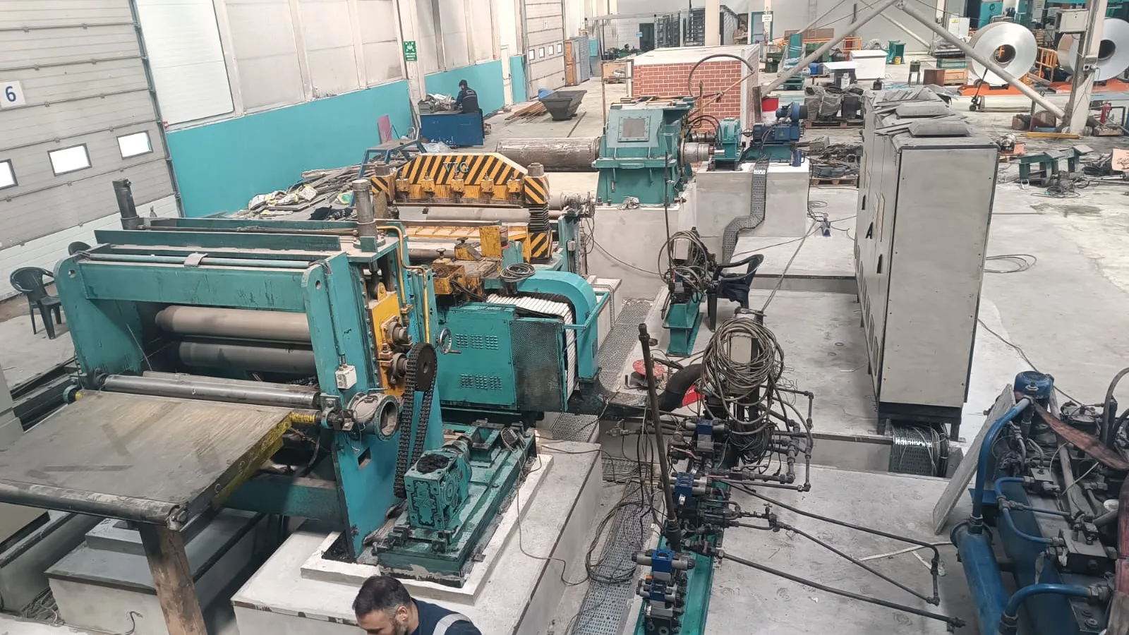 Casting line installation inside the plant