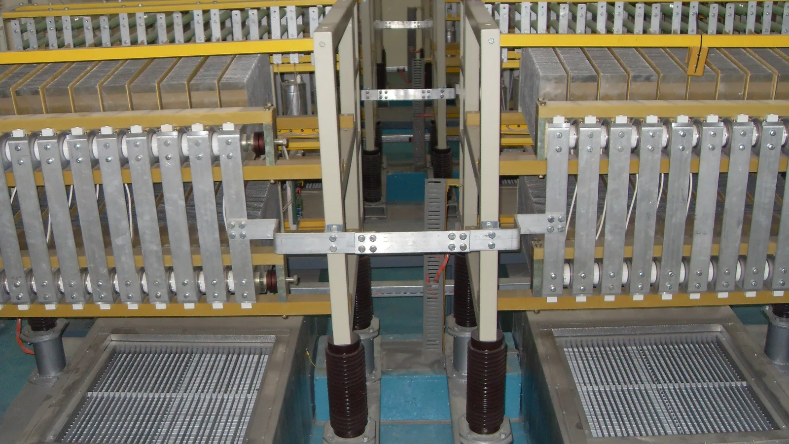 Static VAR compensator room at an aluminium plant